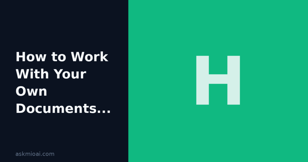 How to Work With Your Own Documents Using AI - ai document analysis illustration