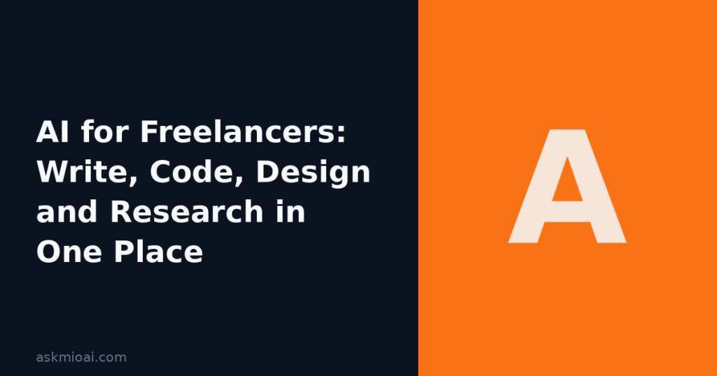 AI for Freelancers: Write, Code, Design and Research in One Place - ai for freelancers illustration