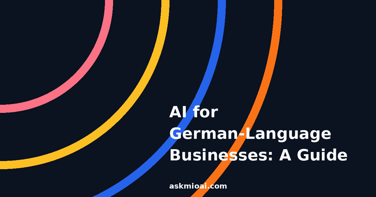 AI for German-language businesses guide graphic