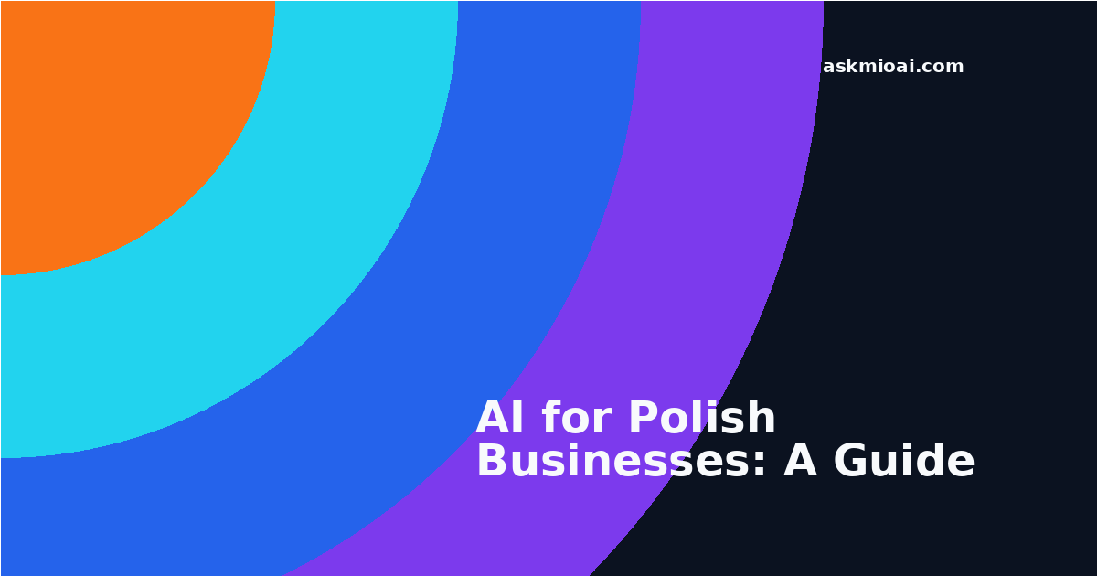 AI for Polish businesses concentric arcs illustration