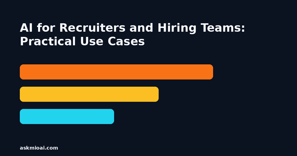 AI for recruiters and hiring teams comparison bars illustration
