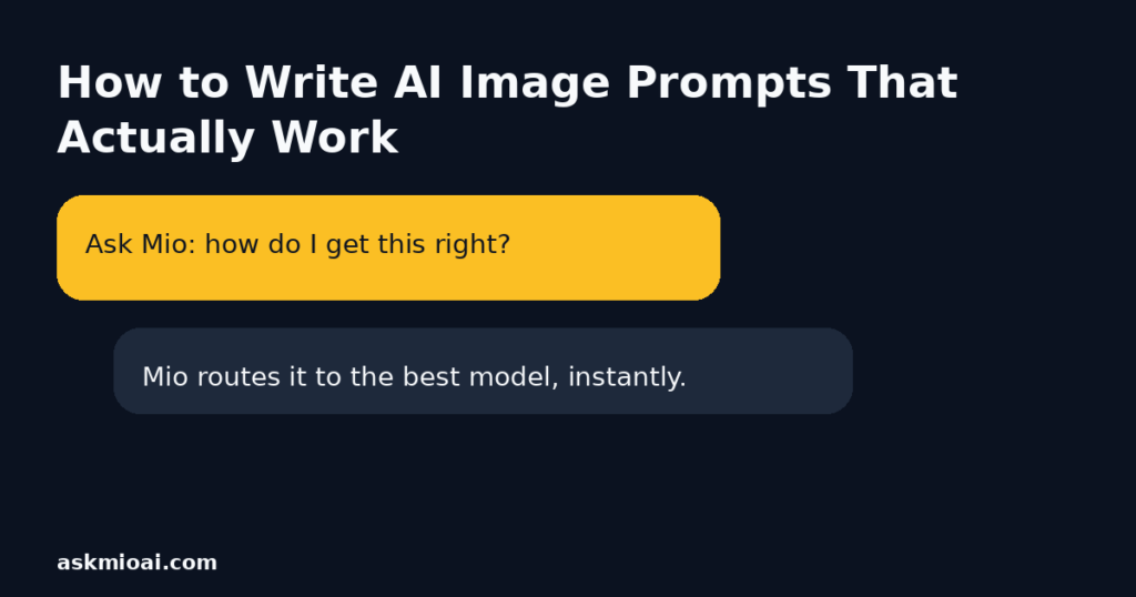 How to write AI image prompts that work