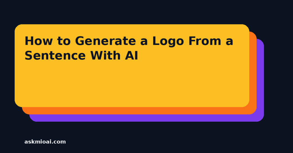 How to generate an AI logo from a sentence