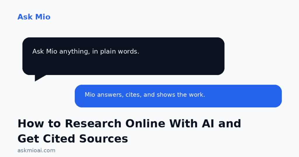 How to Research Online With AI and Get Cited Sources - ai research with sources illustration
