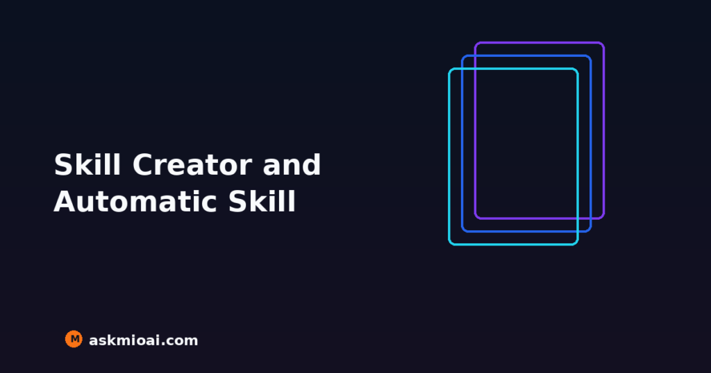 Skill creator building a custom AI expert and automatic skill matching