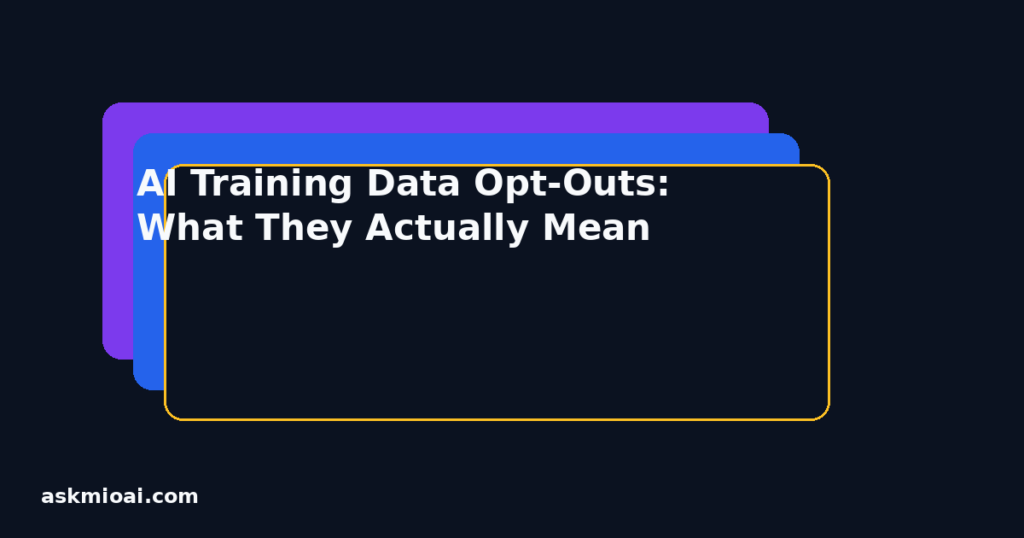 AI training data opt out layered cards graphic