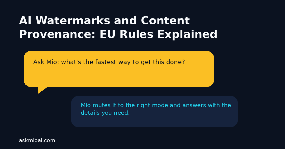 AI content provenance and watermark metadata on an image file