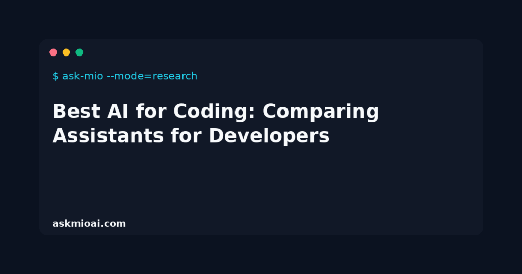 Best AI for coding assistants comparison