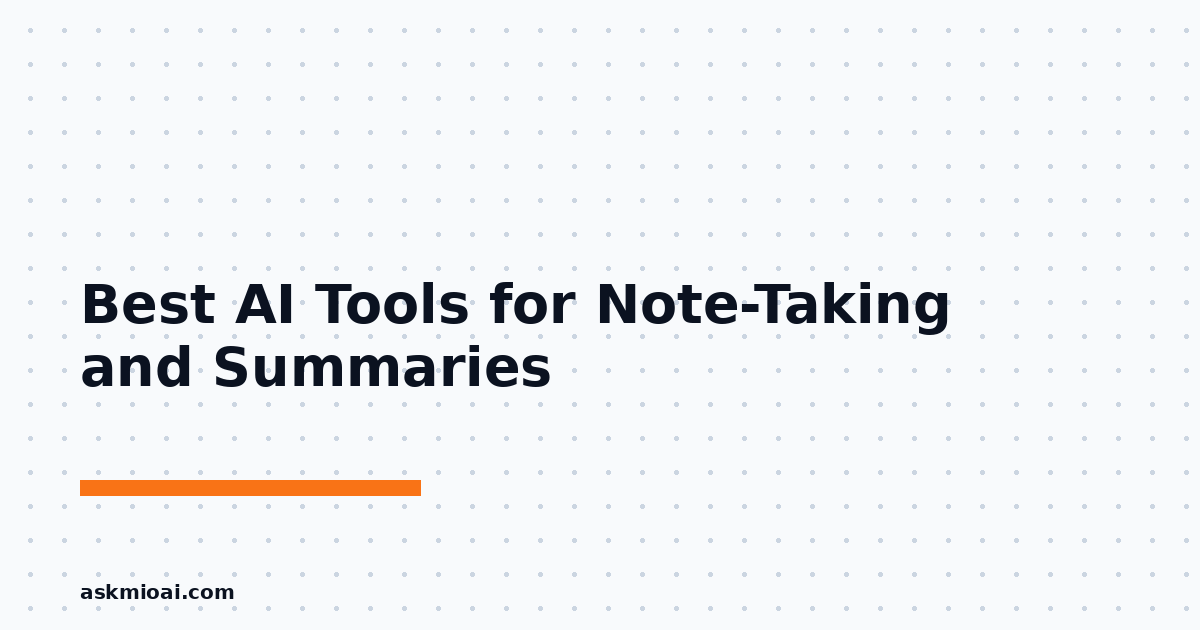Best AI for note taking dotted grid illustration