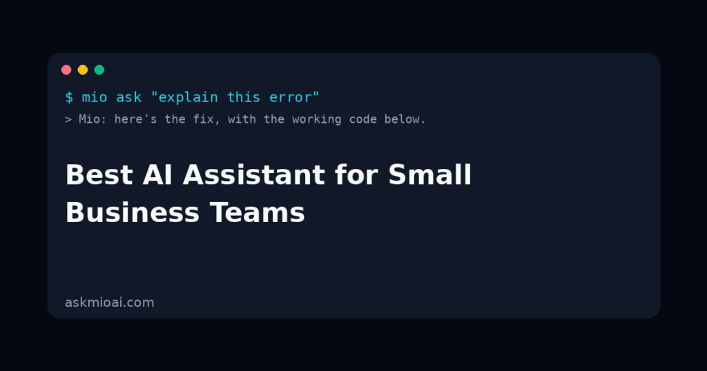 Best AI Assistant for Small Business Teams - best ai for small business illustration
