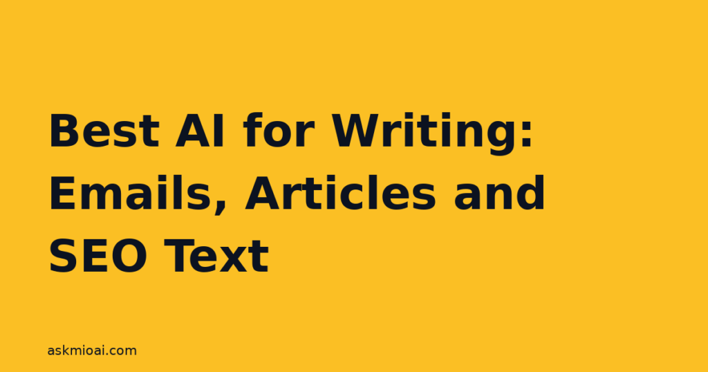 Best AI for Writing: Emails, Articles and SEO Text - best ai for writing illustration