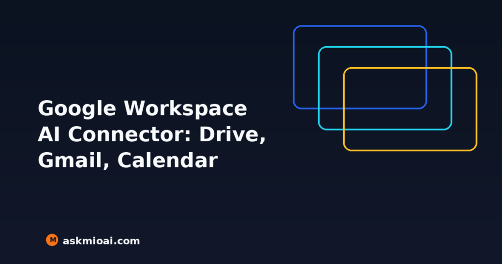 Google Workspace AI connector reading Drive Gmail and Calendar read only