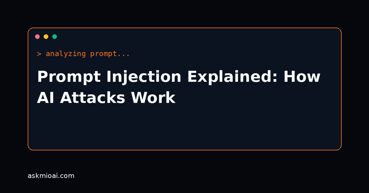 Prompt injection attack diagram for AI assistants