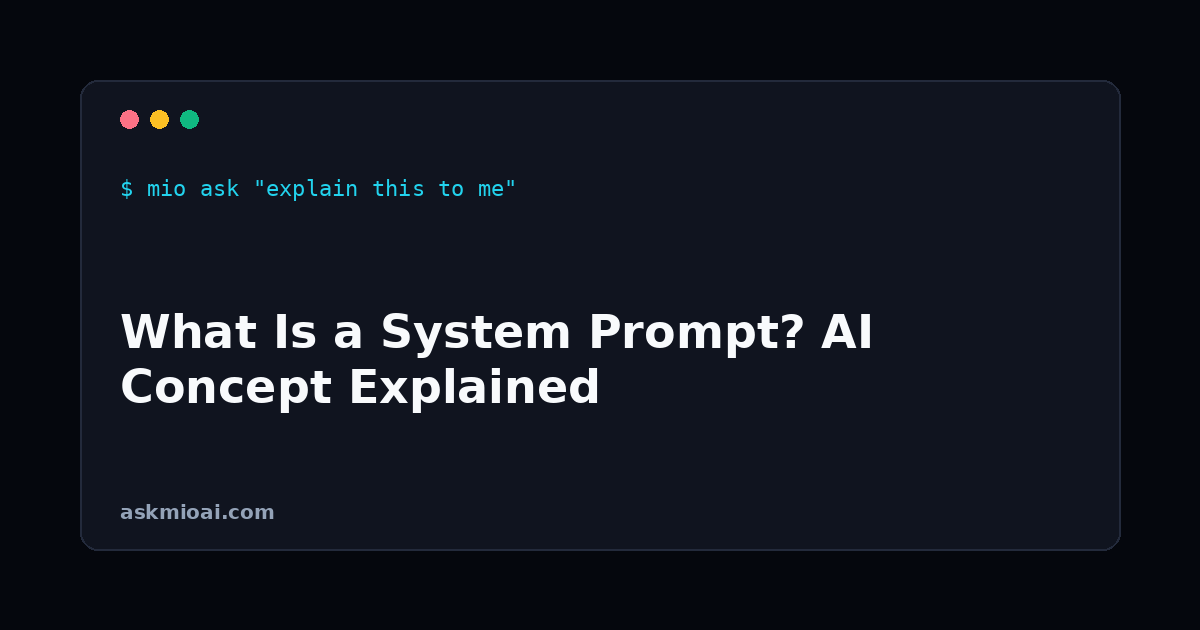 What is a system prompt terminal illustration